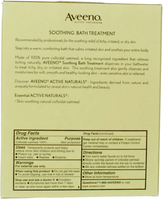 Aveeno Soothing Bath Treatment 8 Packets (2 Pack)