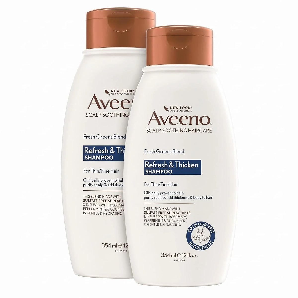 Aveeno Fresh Greens Blend Natural Volumizing Shampoo, 12 fl oz