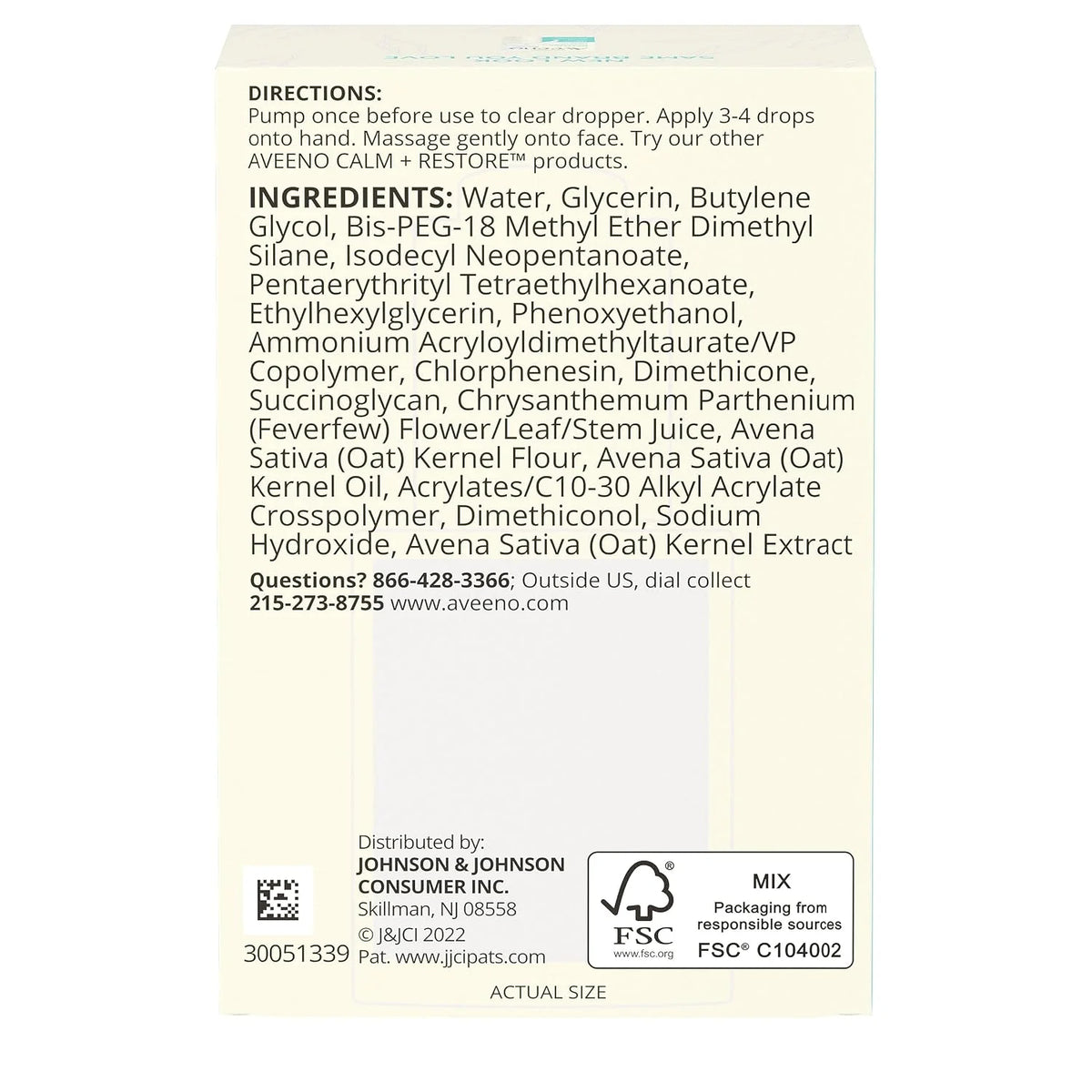 Aveeno Calm + Restore Nourishing Oat Cleanser 7.8oz with Restore Triple Oat Serum 1oz and Restore Oat Gel Moisturizer 1.7oz
