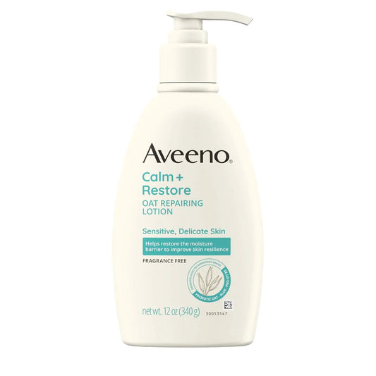 Aveeno Calm + Restore Repairing Body Lotion, Fragrance-Free, 12 oz