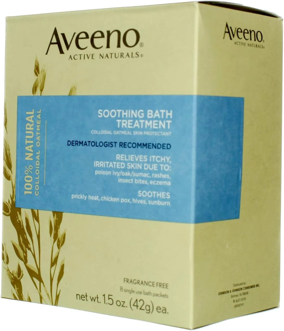 Aveeno Soothing Bath Treatment 8 Packets (2 Pack)