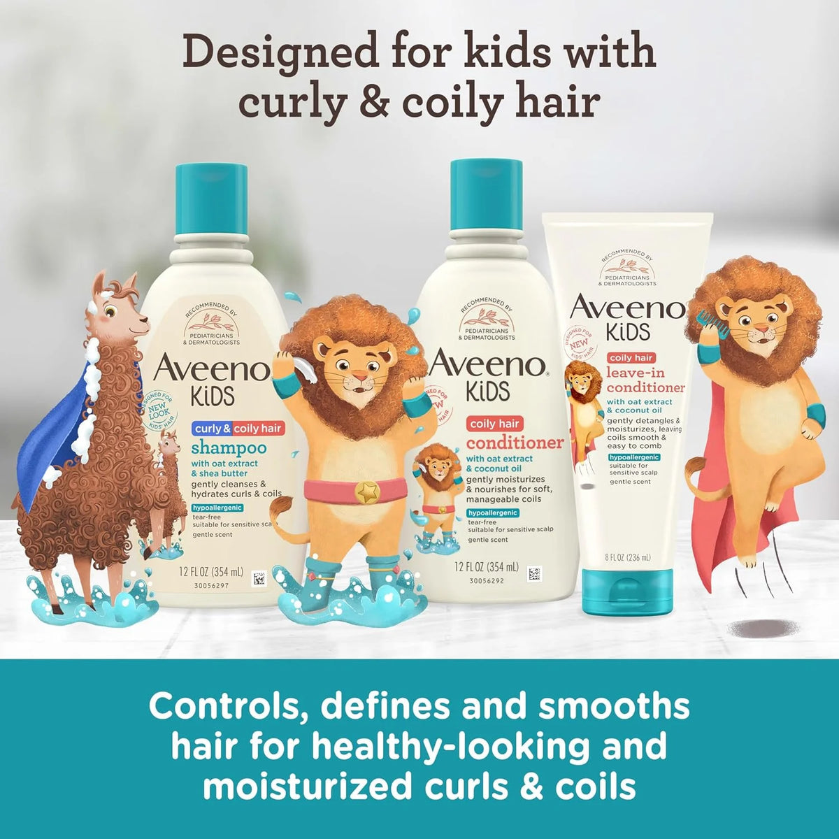 Aveeno Kids Curly Hair Conditioner, 12 fl. oz