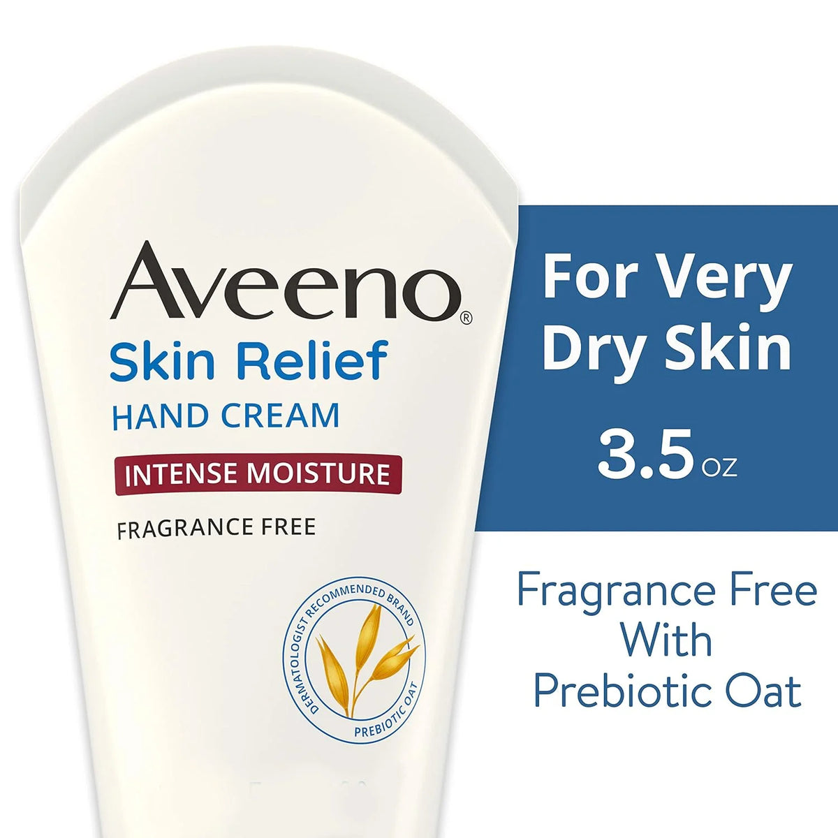 Aveeno Skin Relief Intense Moisture Hand Cream, Fragrance-Free, 3.5 oz