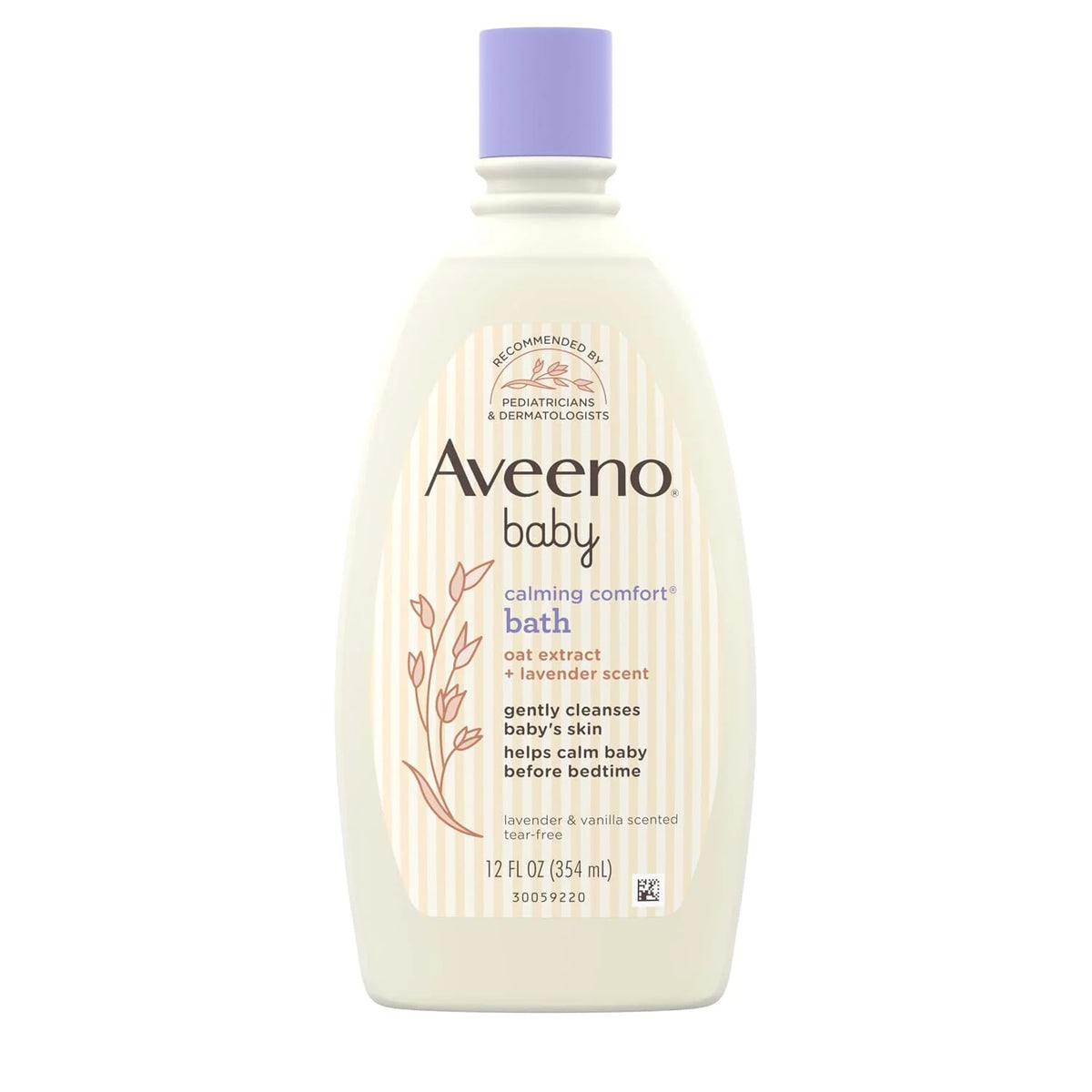 Aveeno Baby Calming Comfort Bath & Body Wash, Lavender & Vanilla, 8 fl oz