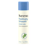 Aveeno Positively Smooth Moisturizing Shave Gel with Soy, Aloe, and Vitamin E to help Prevent Nicks, Cuts and Razor Bumps, Lightly Fragranced, 7 oz