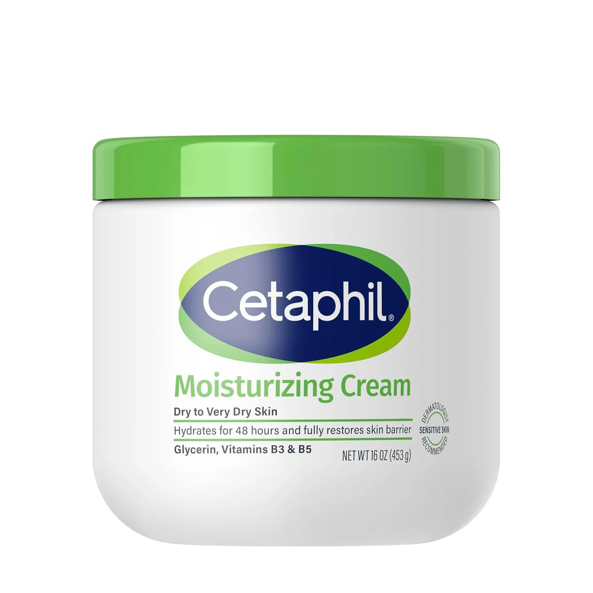 Cetaphil Moisturizing Cream, Face & Body, Sensitive Dry Skin, 8.8oz
