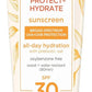 Aveeno Protect + Hydrate Sunscreen Moisturizing Lotion with Prebiotic Oat,Broad Spectrum SPF60,Paraben,& Oil Free,Weightless,Water & Sweat Resistant (80-min) for Sensitive Skin,12 Fl Oz,(Pack of 2)