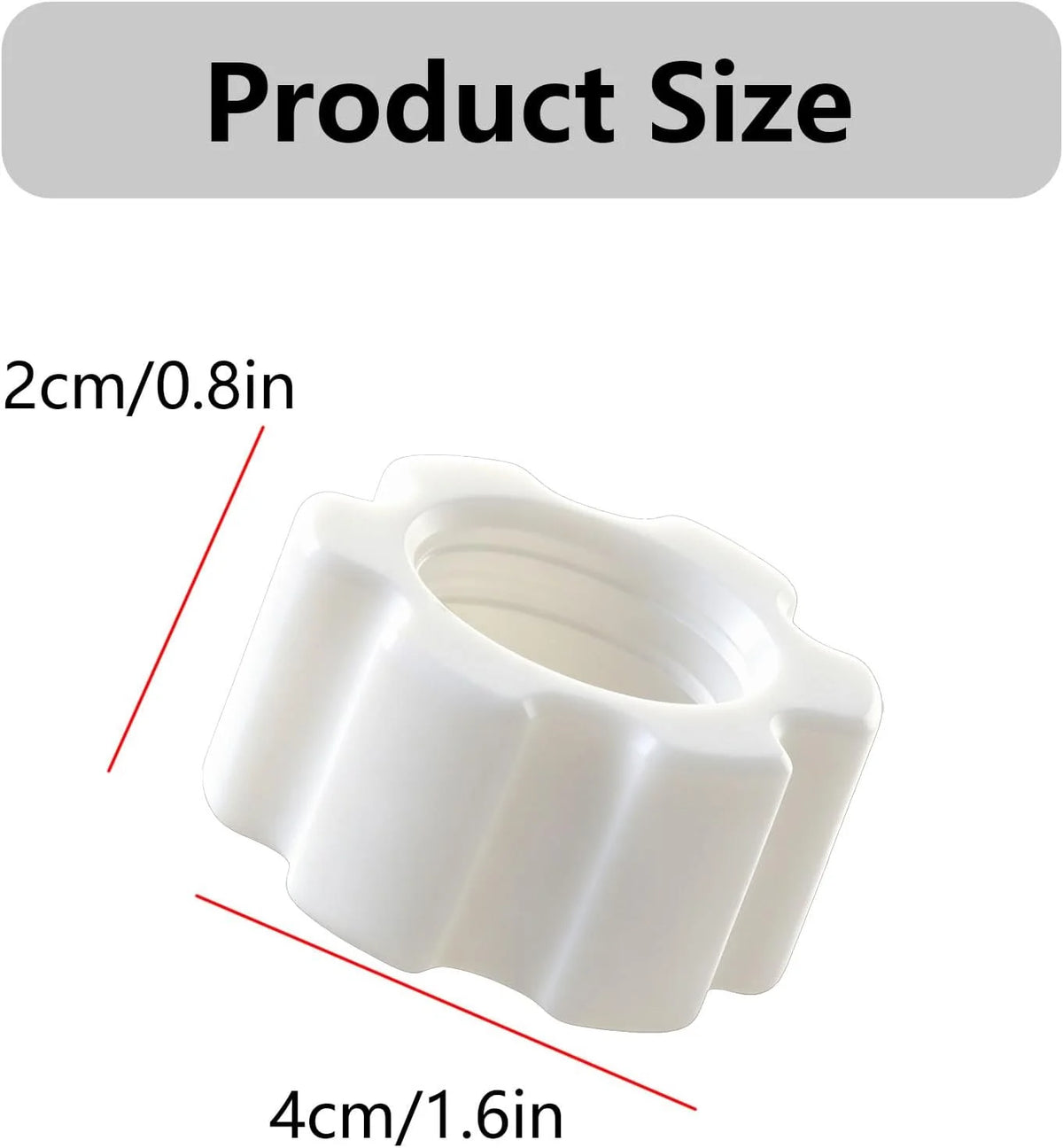 Lotion Coupling Connector, Transfer Adapter for Aveeno, Curel Standard Lotion, Screw‑On Coupling Fitting to Recycle Residual Contents and Reduce Waste
