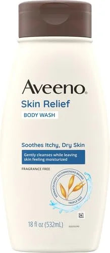 Aveeno Skin Relief Body Wash, Fragrance-Free, 12 fl. oz