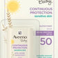 Aveeno Baby Continuous Protection Mineral Sunscreen Stick for Sensitive Skin w/Broad Spectrum SPF 50 Protection for Face&Body, Naturally Sourced 100% Zinc Oxide, Travel Size, 0.47 Ounce (Pack of 12)