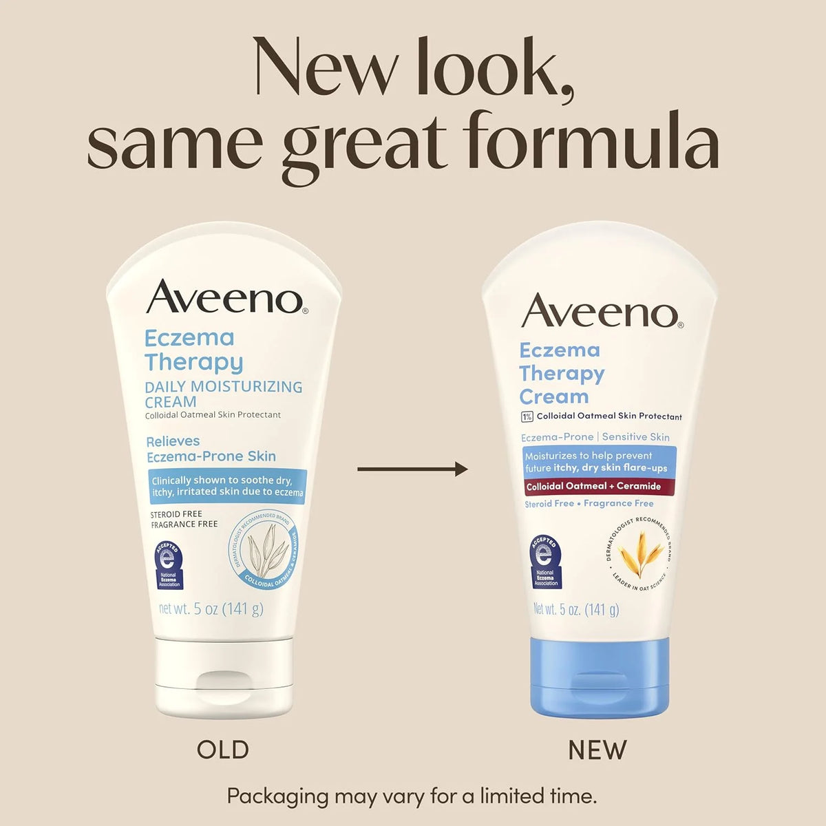 Aveeno Eczema Therapy Daily Moisturizing Body Cream, Fragrance-Free 12 oz