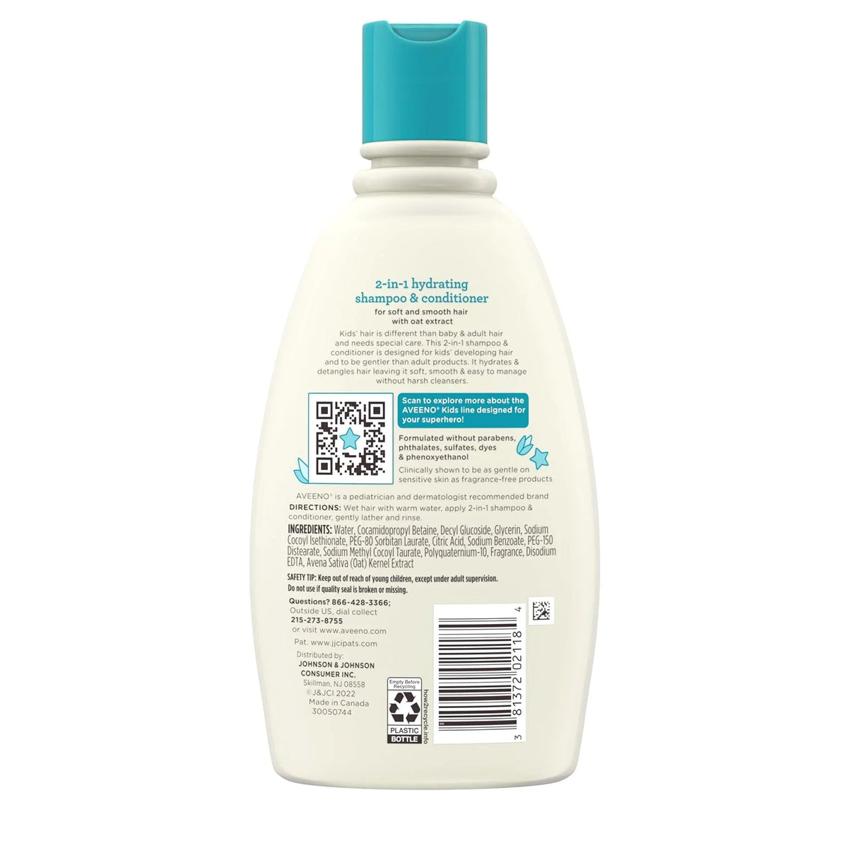 Aveeno Kids Shampoo & Conditioner, Hypoallergenic, 12 fl. oz