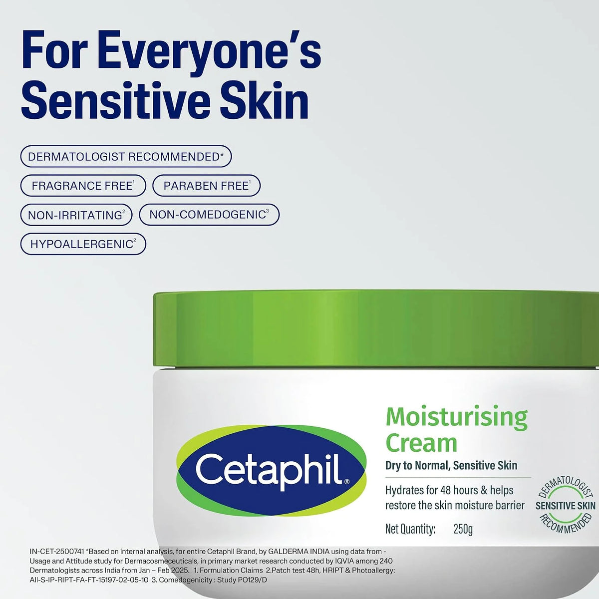 Cetaphil Moisturizing Cream, Face & Body, Sensitive Dry Skin, 8.8oz