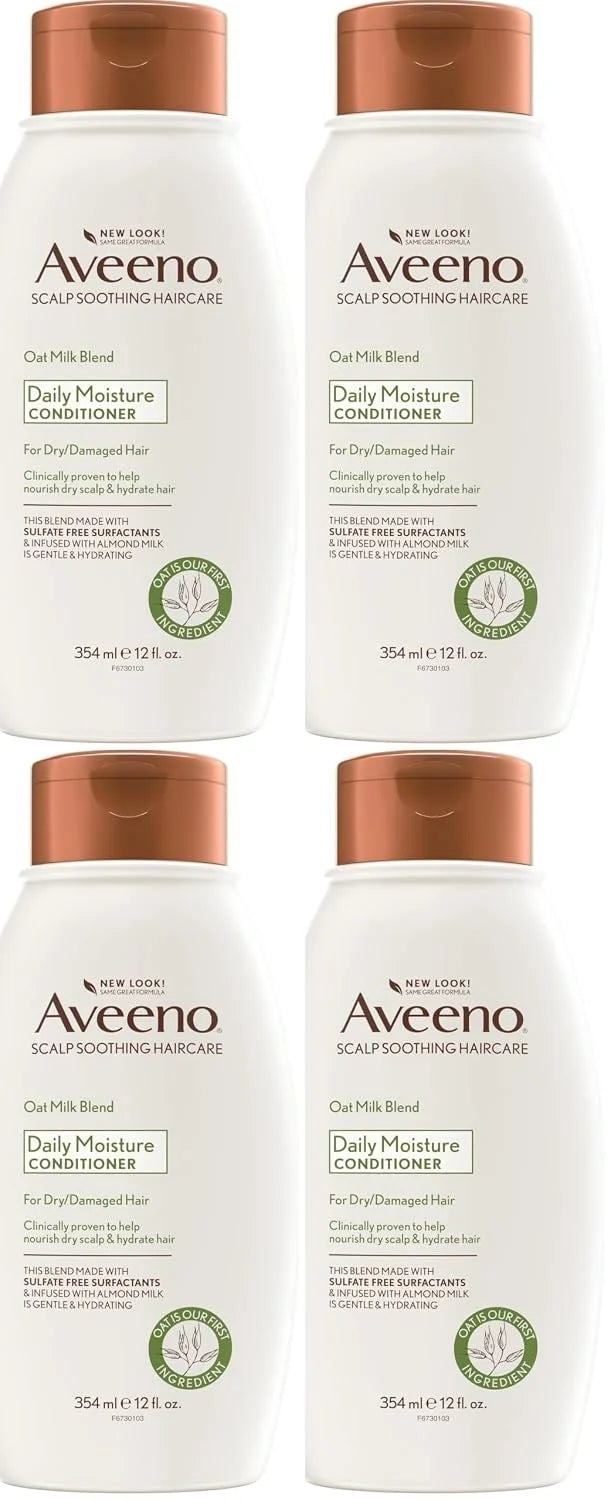 Aveeno Oat Milk Blend Moisturizing Conditioner, Ultra-Hydrating, for Dry, Damaged Hair, 12 fl oz