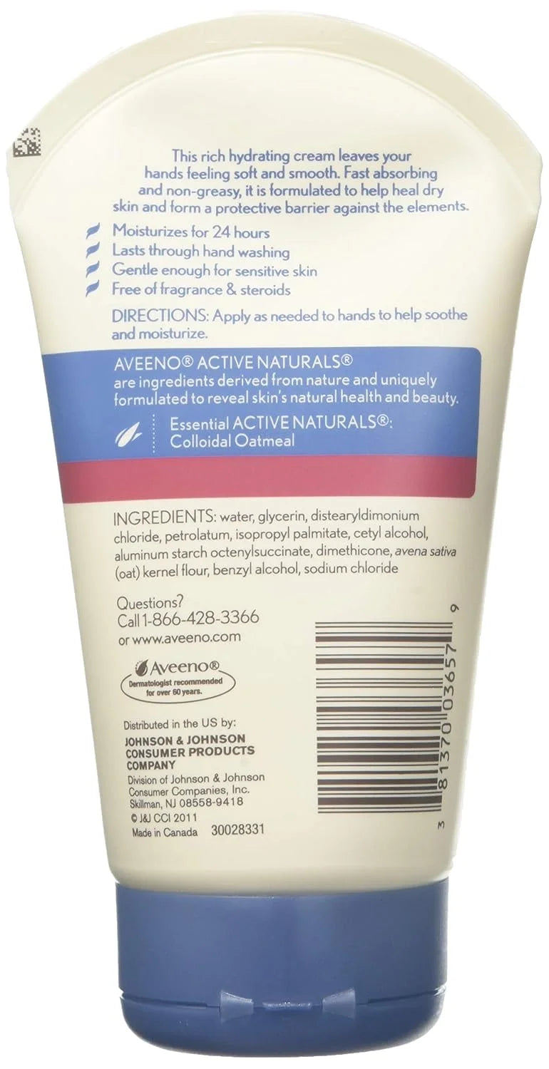 AVEENO Active Naturals Intense Relief Hand Cream 3.50 oz (Pack of 3)