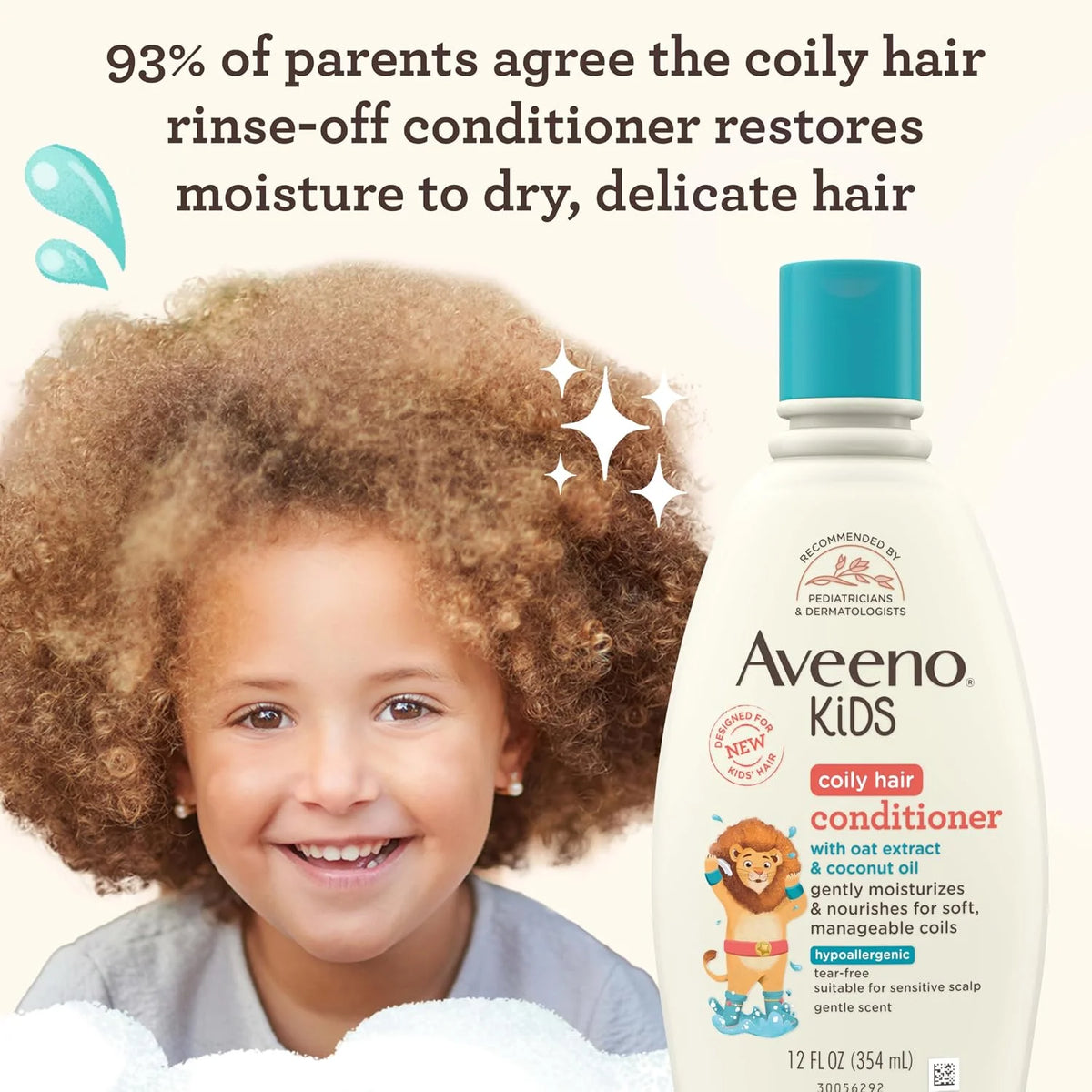 Aveeno Kids Curly Hair Conditioner, 12 fl. oz