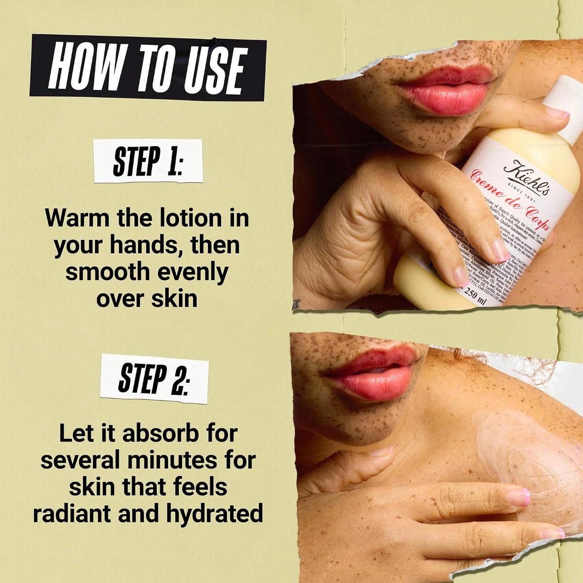 Kiehl's - Creme de Corps Body Lotion, with Cocoa Butter, Fast Hydration