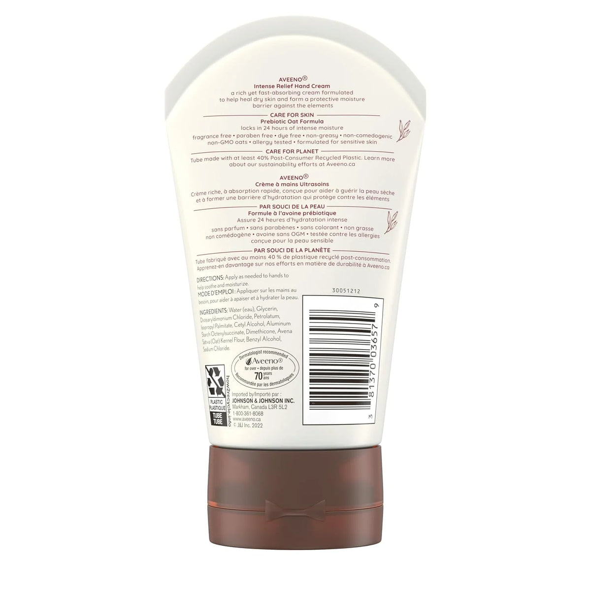 Aveeno Skin Relief Intense Moisture Hand Cream, Fragrance-Free, 3.5 oz