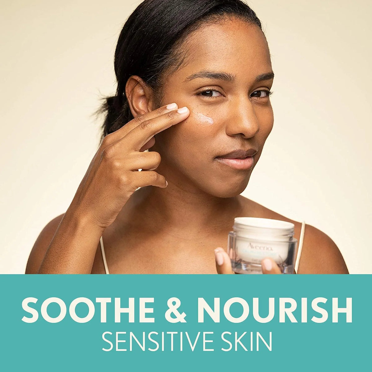 Aveeno Calm + Restore Nourishing Oat Cleanser 7.8oz with Restore Triple Oat Serum 1oz and Restore Oat Gel Moisturizer 1.7oz