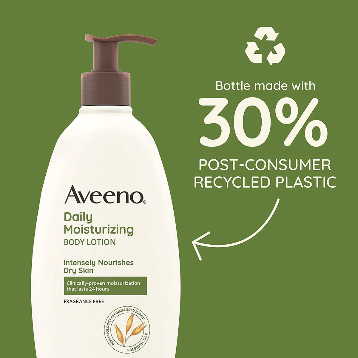 Aveeno Daily Moisturizing Lotion 12 Ounce Pump (354ml) (2 Pack)