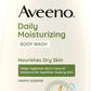 Aveeno Daily Moisturizing Body Wash with Soothing Oat, Creamy Shower Gel, Soap-Free and Dye-Free, Light Fragrance, 12 fl. oz