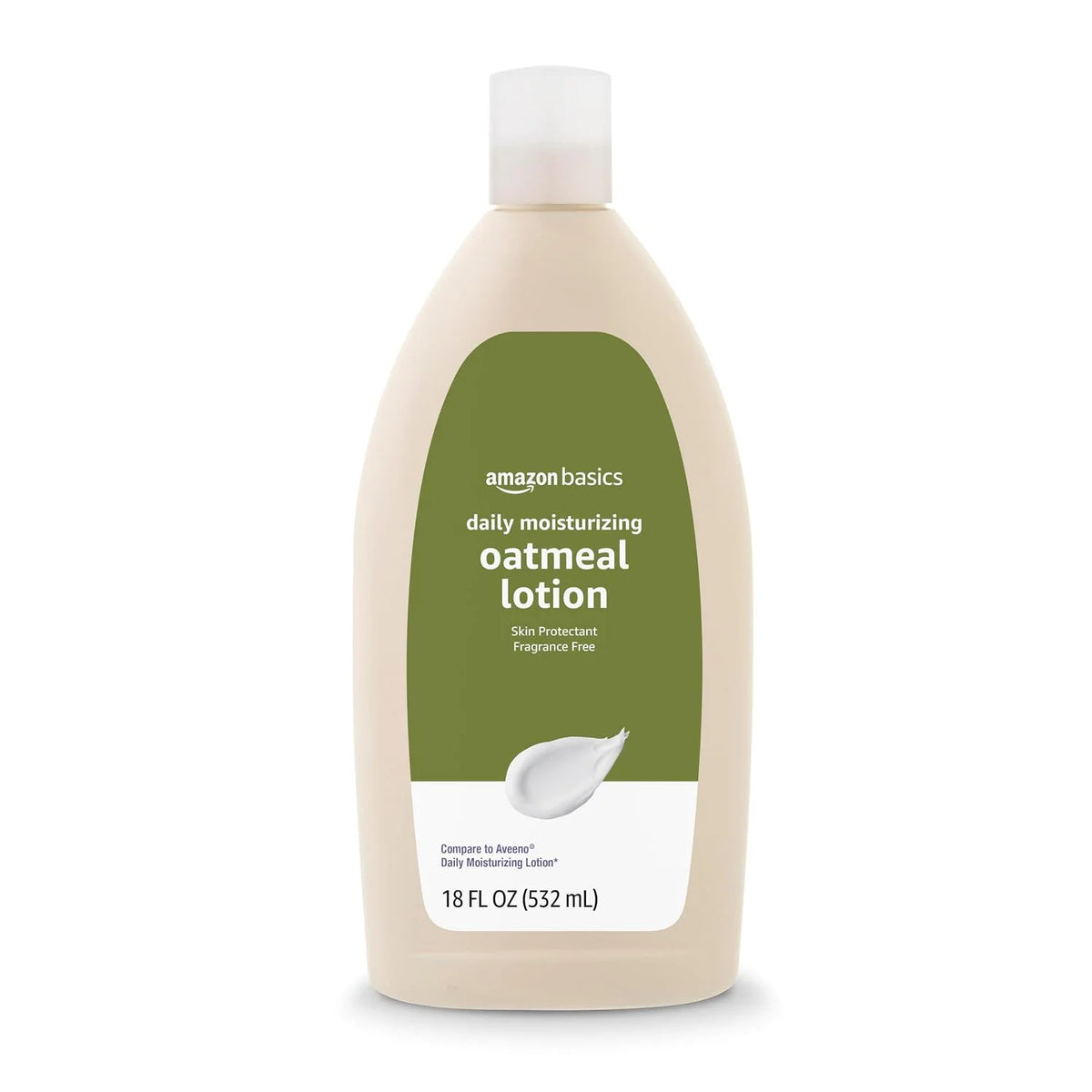 Amazon Essentials Daily Oatmeal Body Lotion and Skin Protectant Moisturizer, Fragrance Free, 18 Fl Oz (Pack of 1) (Previously Amazon Basics)