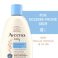 Aveeno Baby Cleansing Therapy Moisturizing Baby Body Wash with Natural Oatmeal & ProVitamin B5, Gentle Tear-Free Baby-Bath Wash for Sensitive & Eczema-Prone Skin, Hypoallergenic, 8 oz (Pack of 2)