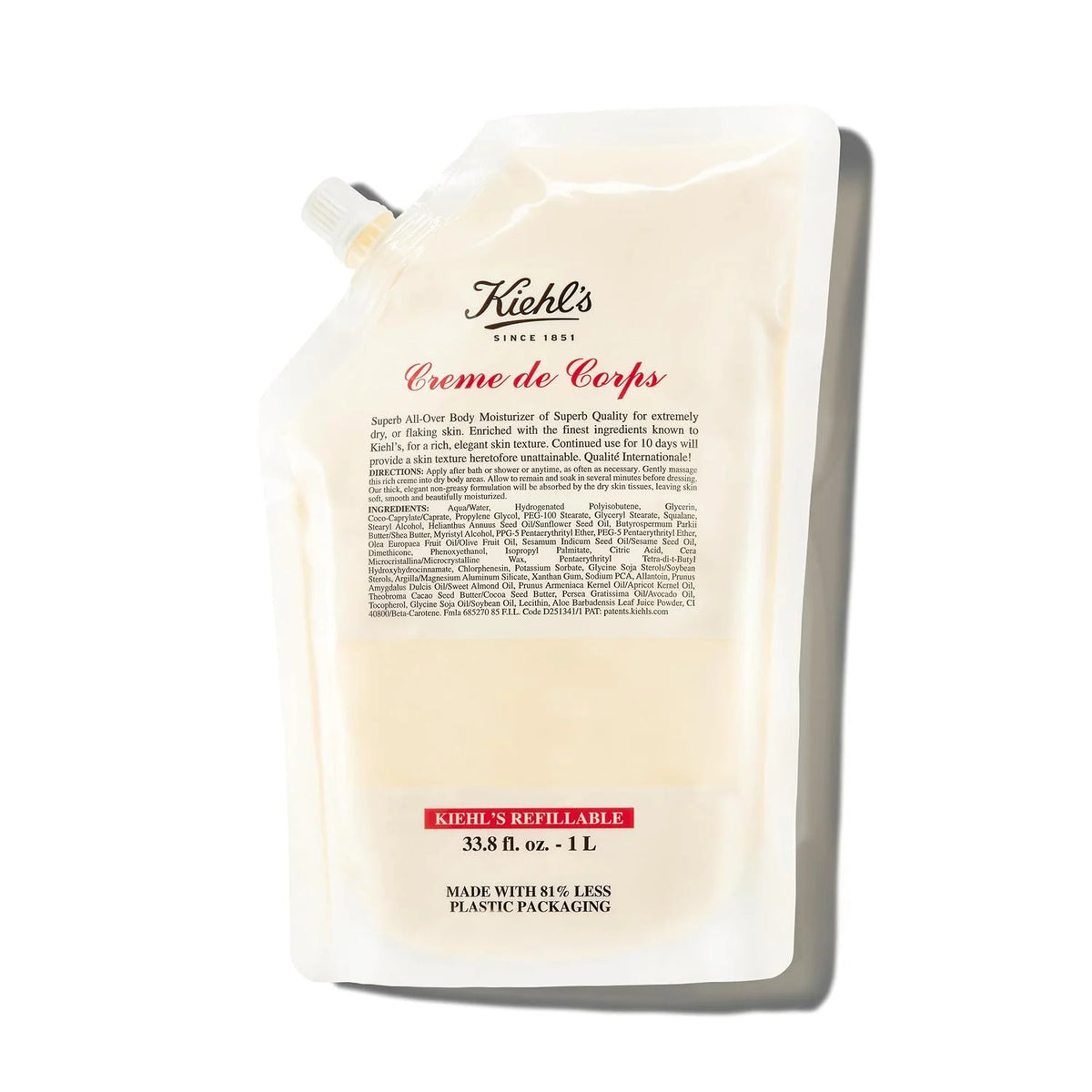 Kiehl's - Creme de Corps Body Lotion, with Cocoa Butter, Fast Hydration