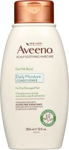 Aveeno Oat Milk Blend Moisturizing Conditioner, Ultra-Hydrating, for Dry, Damaged Hair, 12 fl oz