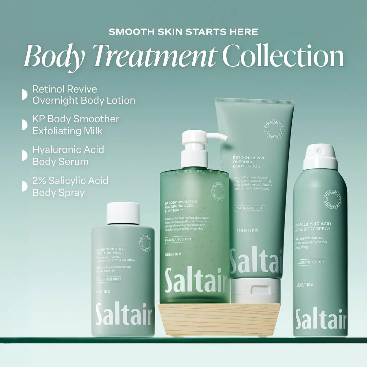 Saltair Retinol Revive Night Lotion | Firming Body Lotion | 10 oz Pump