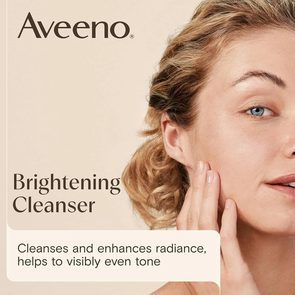 Aveeno Positively Radiant Brightening Facial Cleanser with Moisture Rich Soy Extract, Helps Even Skin Tone & Texture While Gently Lifting Away Dirt, Oil & Makeup, Sulfate-Free, 11 fl. oz (Pack of 2)