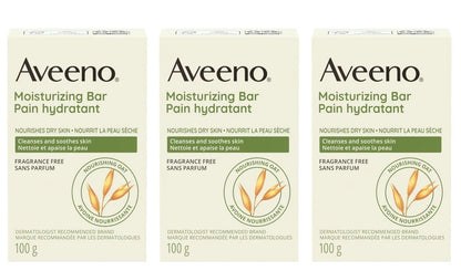 Aveeno Bar Dry Size 3.5 Ounce Aveeno Moisturizing Bar For Dry Skin (Pack of 3)