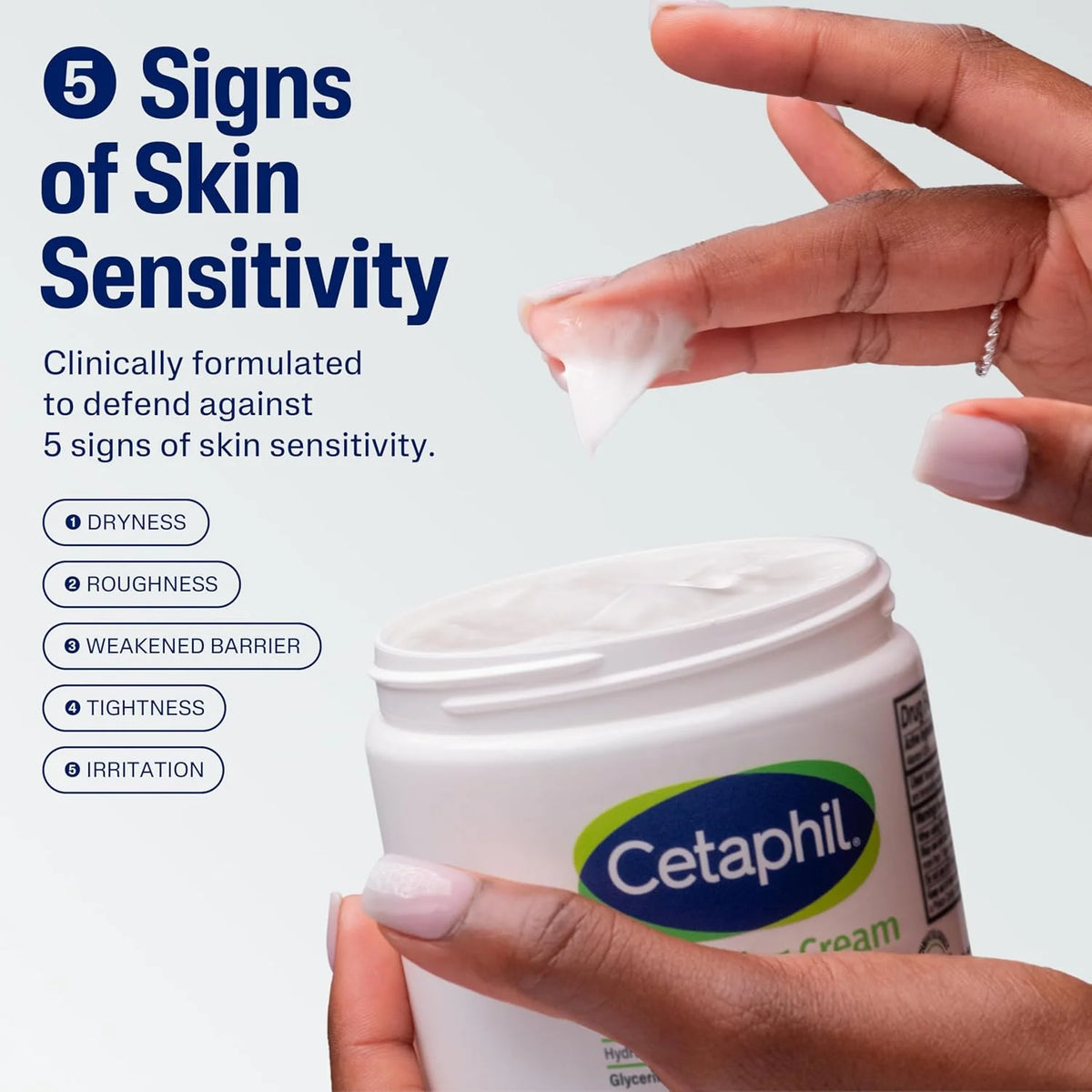Cetaphil Moisturizing Cream, Face & Body, Sensitive Dry Skin, 8.8oz