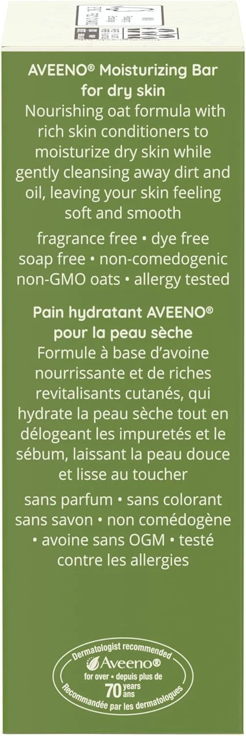 Aveeno Bar Dry Size 3.5 Ounce Aveeno Moisturizing Bar For Dry Skin (Pack of 3)