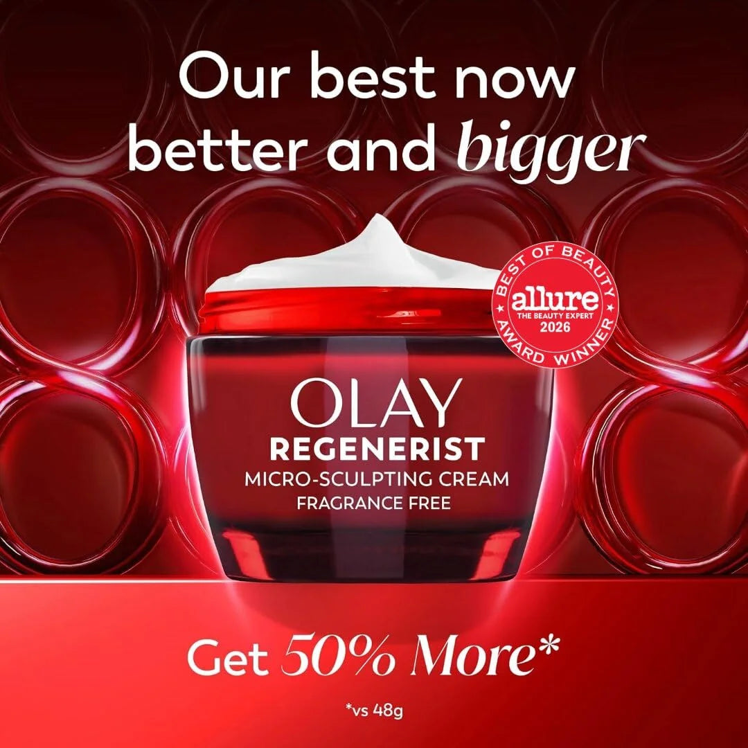 Olay Face Moisturizer, Regenerist Micro-Sculpting Facial Cream for Women - Anti-Aging, Anti-Wrinkle, Firming Skin Care - Triple Collagen Cream, Peptide Moisturizer, Hyaluronic Acid, Niacinamide, 1.7oz