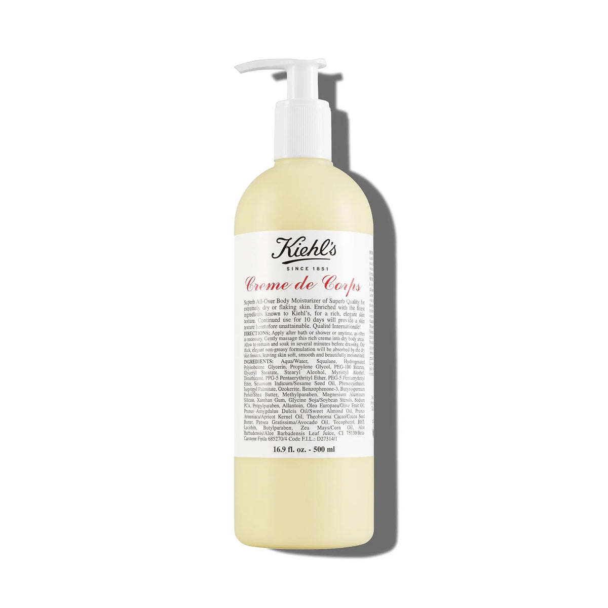 Kiehl's - Creme de Corps Body Lotion, with Cocoa Butter, Fast Hydration