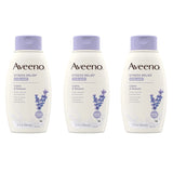Aveeno Stress Relief Body Wash with Soothing Oat, Lavender, Chamomile & Ylang-Ylang Essential Oils, Hypoallergenic, Dye-Free & Soap-Free Calming Body Wash, 12 fl. Oz (Pack of 3)
