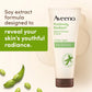 Aveeno Positively Radiant Skin Brightening Exfoliating Daily Facial Scrub, Moisture-Rich Soy Extract, helps improve skin tone & texture, Oil-& Soap-Free, Hypoallergenic, Travel Size, 2 oz, (Pack of 2)