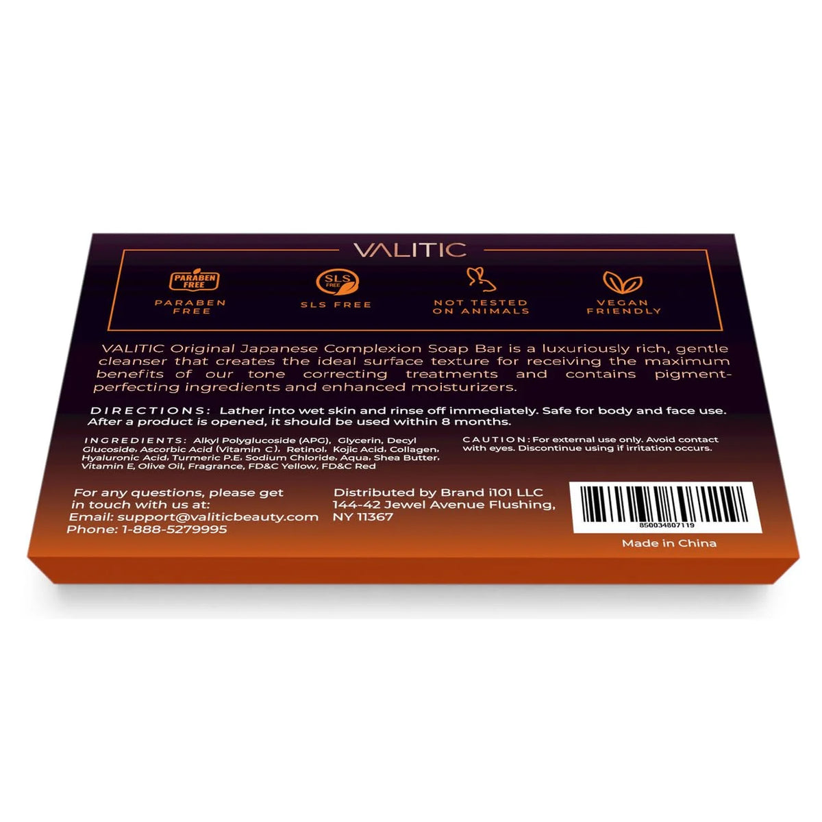 VALITIC Kojic Acid Dark Spot Remover Soap Bars, Turmeric Bar Soaps 4 Pack