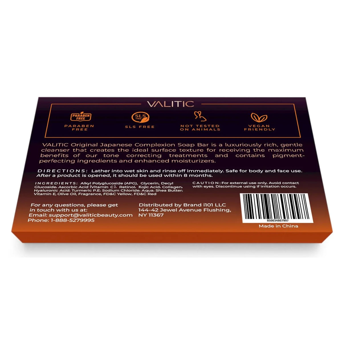 VALITIC Kojic Acid Dark Spot Remover Soap Bars, Turmeric Bar Soaps 4 Pack