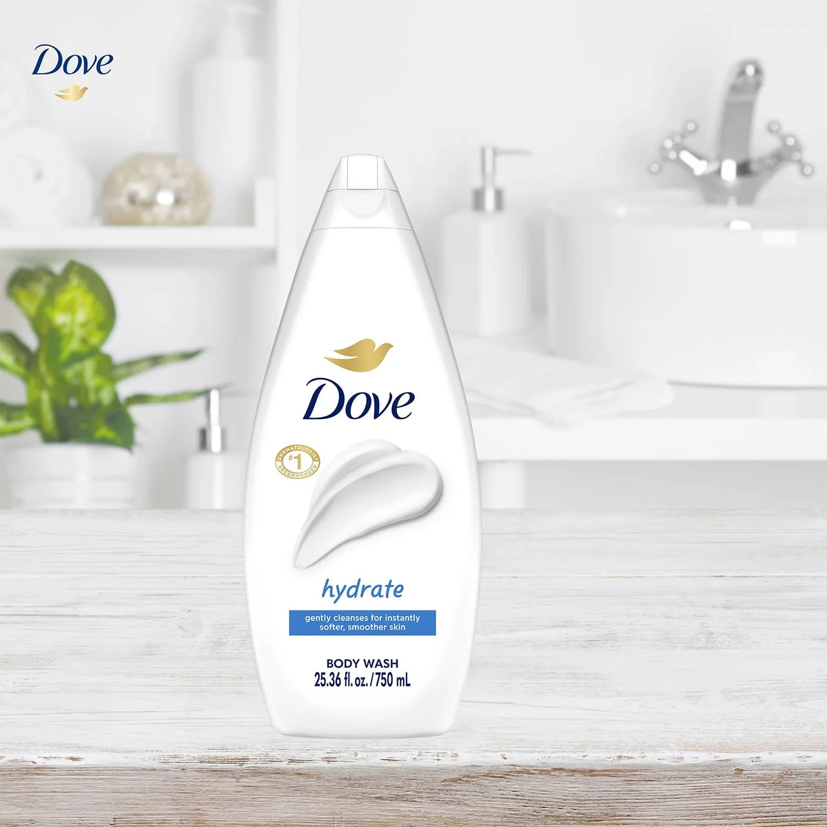 Dove Body Wash, Sensitive Skin Pump,34 Fl Oz (Pack of 2)