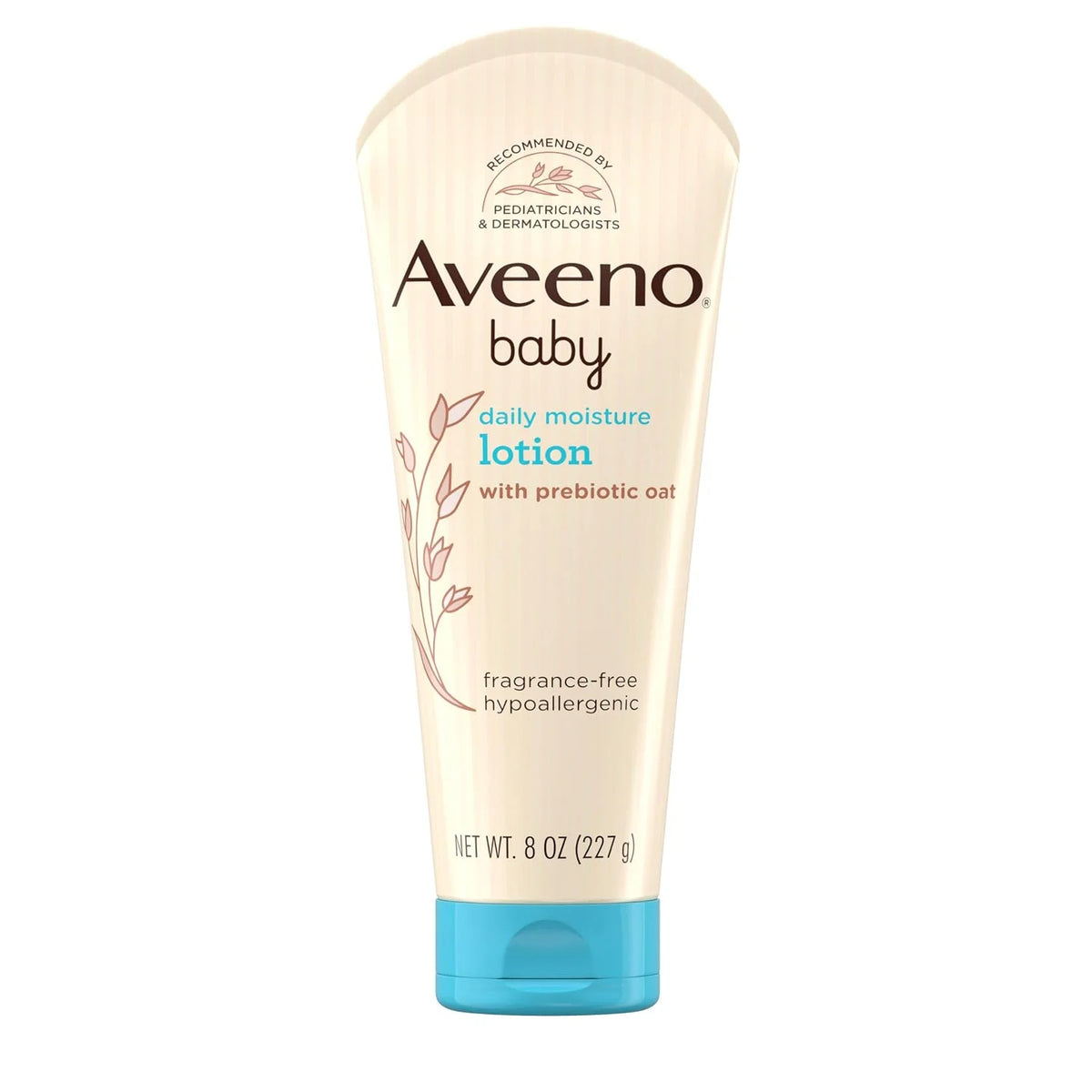 Aveeno Baby Daily Moisture Body Lotion, Fragrance-Free, 18 fl oz, 2 Pack