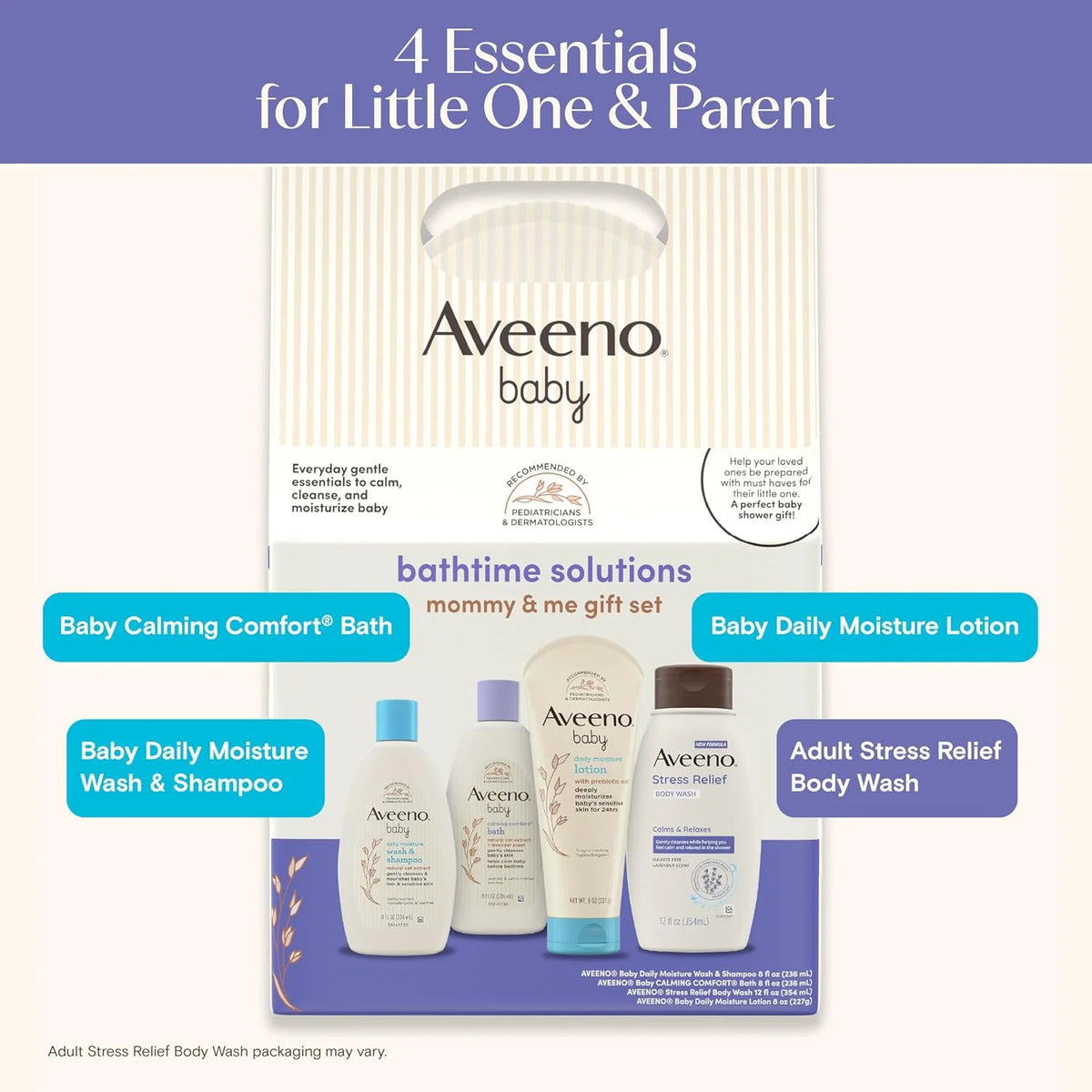 Aveeno Baby Welcome Little One Gift Set, Baby Essentials Set, 5 Items