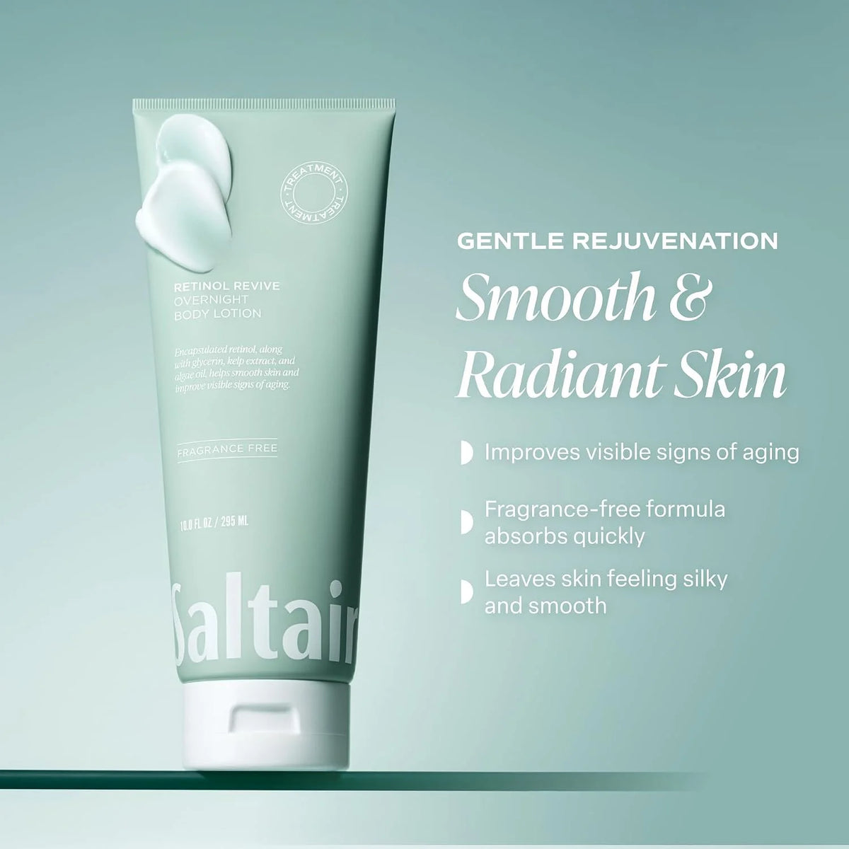 Saltair Retinol Revive Night Lotion | Firming Body Lotion | 10 oz Pump