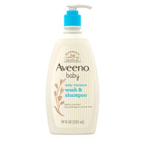 Aveeno Baby Daily Moisture Wash & Shampoo, Tear-Free, 18 fl. oz