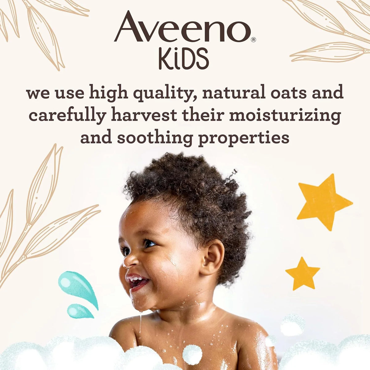 Aveeno Kids Bubble Bath, Sensitive Skin, 19.2 fl. oz, 19.2 Fl Oz (Pack of 12)