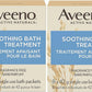 Aveeno Fragrance Free Soothing Bath Treatment, 100% Natural Colloidal Oatmeal, Sensitive Skin Bath Soak for Relief of Dry, Itchy, Irritated Skin Due to Eczema & Hives, Bath Packets, 8 ct. (Pack of 2)
