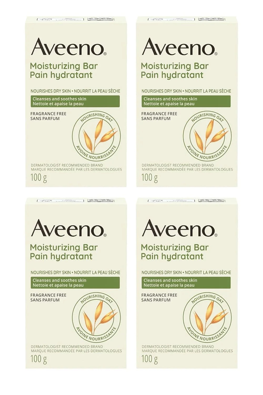 Aveeno Bar Dry Size 3.5 Ounce Aveeno Moisturizing Bar For Dry Skin (Pack of 3)