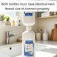 Lotion Coupling Connector, Transfer Adapter for Aveeno, Curel Standard Lotion, Screw‑On Coupling Fitting to Recycle Residual Contents and Reduce Waste