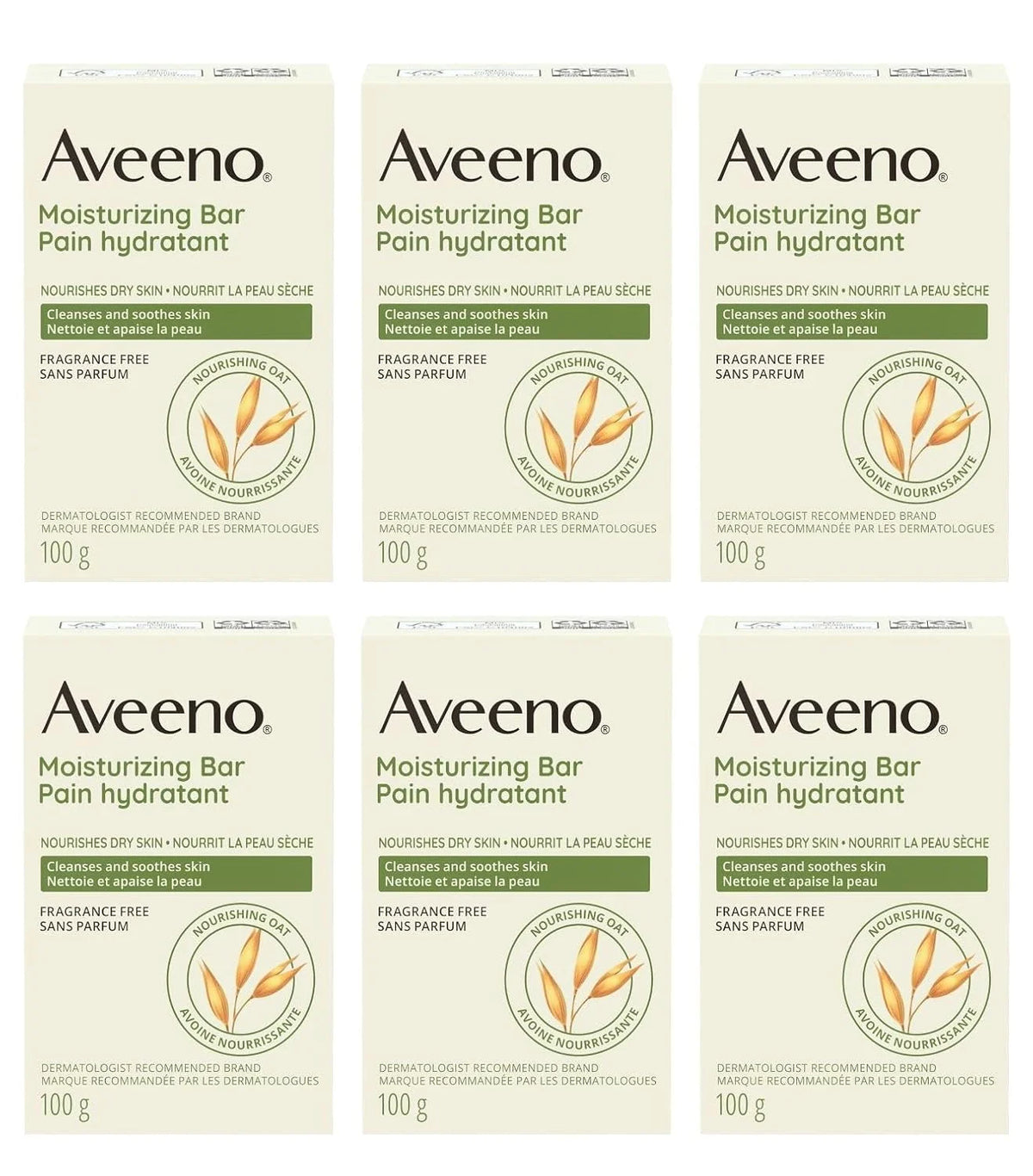 Aveeno Bar Dry Size 3.5 Ounce Aveeno Moisturizing Bar For Dry Skin (Pack of 3)